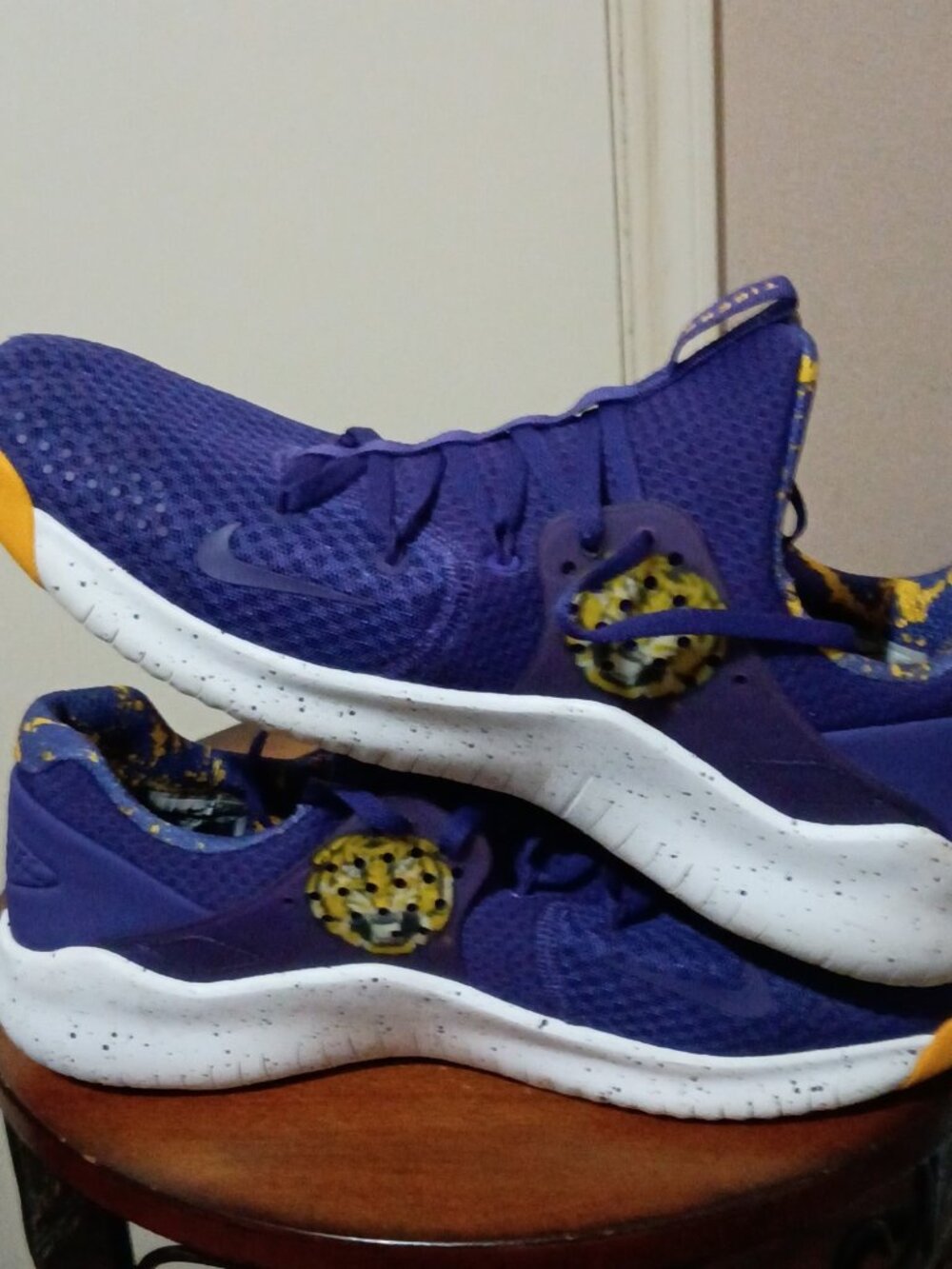 Nike LSU Tigers Free TR8 Cross Trainers Sneakers, mens Size 13 AR0413-500 - Picture 13 of 14